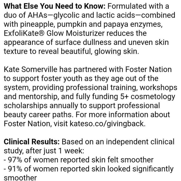 Kate Somerville Exfolikate Glow Moisturizer - Picture 5 of 11